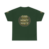 God Money Power Tee — Inspirational Faith & Success Graphic T-Shirt