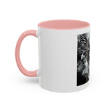 Angel Of Death- Gothic Grim Reaper & Serpent Accent Coffee Mug — Dark Fantasy Skull Art