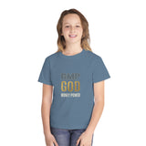 Youth Tee — "GMP GOD" Inspirational Christian Graphic Shirt