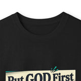 Long Sleeve Tee — “Put GOD First, Hustle for the MONEY, Put Yourself in POWER” Inspirational Graphic