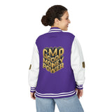 Letterman Jacket — "GMP Good Money Power" Retro Varsity Jacket