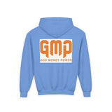 Youth Hoodie — GMP (God Money Power) Bold Orange Logo