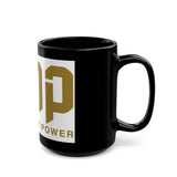 GMP Gold Logo Black Coffee Mug — Good Money Power 11oz & 15oz