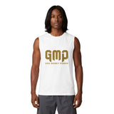 GMP (God Money Power) Muscle Tank — Gold Logo Spiritual Streetwear