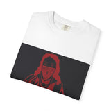 T-Shirt — Red Blindfolded Nun Graphic Tee (I Gave Money, Woke Up)