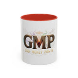 GMP 'God Money Power' Accent Coffee Mug — 11/15 oz Inspirational Ceramic