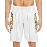 Basketball Shorts — Gold Money Power Graphic All-Over Print