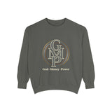 Gold Monogram Logo Sweatshirt — "GMP" Circle Graphic Crewneck