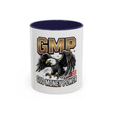 GMP ‘God Money Power’ Accent Coffee Mug - Bold Eagle Graphic 11/15oz