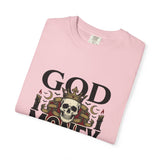 God Money Power- Skull T-Shirt — Gothic Skull Graphic Tee