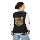 Letterman Jacket — "GMP Good Money Power" Retro Varsity Jacket