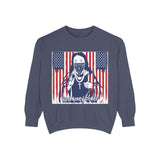 God Money Power Sweatshirt — Patriotic Bandana Graphic Crewneck