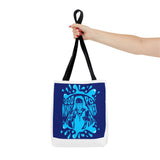 Blue 'God, Money, Power' Graphic Tote Bag – Spiritual Streetwear AOP