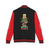 Letterman Jacket — 'No Money No Power' Retro Graphic Varsity Jacket
