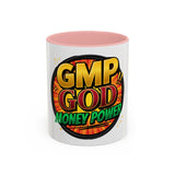 GMP God Money Power Coffee Mug – Bold Comic-Style Accent Mug (11/15oz)