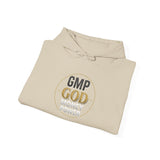 GMP GOD Money Power Hoodie — White Graphic Logo Streetwear Hoodie