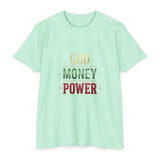 God Money Power T-Shirt — Faith & Finance Graphic Tee