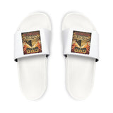 Men's Slide Sandals with 'God Money' Graphic — Removable Strap Casual Pool Slides