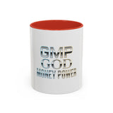 GMP GOD Money Power Accent Coffee Mug — Metallic Text 11/15oz