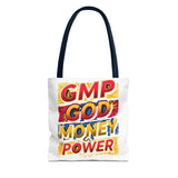 Tote Bag — GMP: God Money Power Bold Graphic Tote