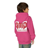 Youth Hoodie - GMP (God Money Power) Bold Red Graphic