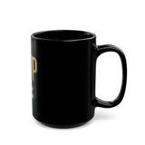 GMP God Money Power Black Coffee Mug – Bold Gold Lettering (11oz/15oz)