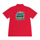 God Money Power Polo Shirt — Men's Graphic Sport Polo