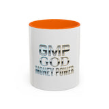 GMP GOD Money Power Accent Coffee Mug — Metallic Text 11/15oz