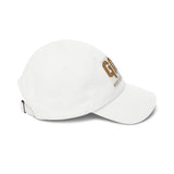 God Money Power Dad Cap — White Embroidered Baseball Hat