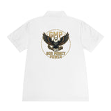 Eagle Logo Polo Shirt — "God Money Power (GMP)" Chest & Back Athletic Polo