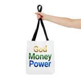 God Money Power Tote Bag — Inspirational Faith & Prosperity Canvas Tote