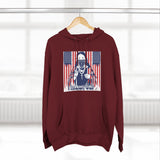 Patriotic 'God Money Power' Hoodie — Americana Flag Graphic Fleece Hoodie
