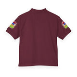 Youth Polo Shirt — Colorful "Camp Gov Summer Power" Logo Tee