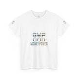 GMP GOD Money Power Tee — Metallic Logo Graphic T-Shirt