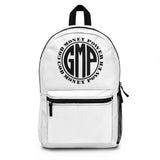 GMP 'God Money Power' Circle Logo Backpack — Monochrome Urban Daypack