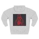 Red Devil Graphic Hoodie — Vintage Occult Illustration Sweatshirt
