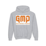 Youth Hoodie — GMP (God Money Power) Bold Orange Logo