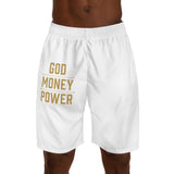 God Money Power Jogger Shorts — Men's Inspirational Athletic Shorts