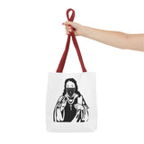 Tote Bag — Saint Icon Graphic Tote with Face Mask (Stencil Black)