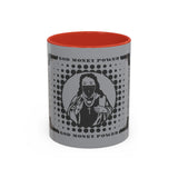 God Money Power Accent Coffee Mug — Edgy Religious Streetwear Design (11/15oz)