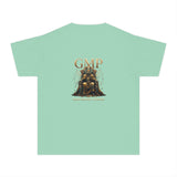 GMP 'Gold Money Power' Youth Tee — Regal Throne Graphic Kids T‑Shirt