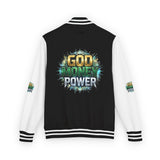 Letterman Jacket — "God Money Power" Varsity Bomber Jacket