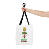 God Money Power Tote Bag — Christian Faith & Prosperity Graphic Tote