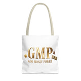 GMP "God Money Power" Gold Logo Tote Bag