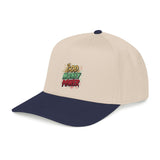 Mid Profile Baseball Cap — "God Money Power" Embroidered Retro Logo Hat