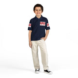 GMP Logo Youth Polo Shirt - Red Branding DryBlend® Kids Jersey Polo