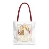 Tote Bag — 'God Money & Power' Pyramid Graphic Tote