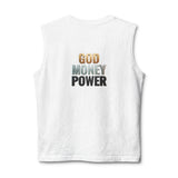 God Money Power Muscle Tank — Inspirational Faith & Hustle Graphic Tank Top