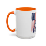 God, Money, Power Coffee Mug — Patriotic Street Art Accent Mug (11/15oz)