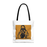 Religious Graphic Tote Bag — "God Money Power" Spiritual Streetwear Tote